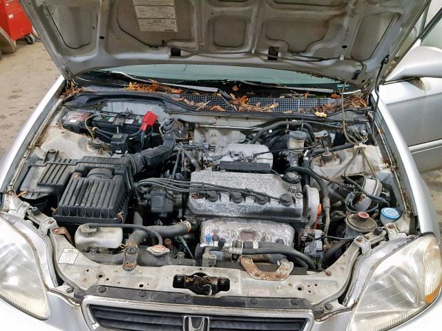 2HGEJ8642VH543446 - 1997 HONDA CIVIC EX SILVER photo 7