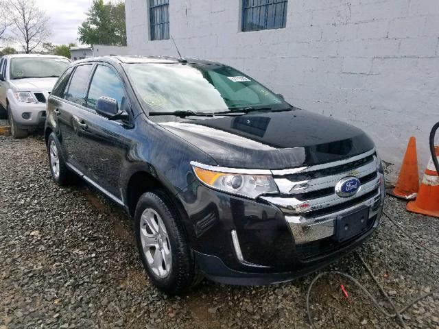 2FMDK4JC6EBB06059 - 2014 FORD EDGE SEL BLACK photo 1