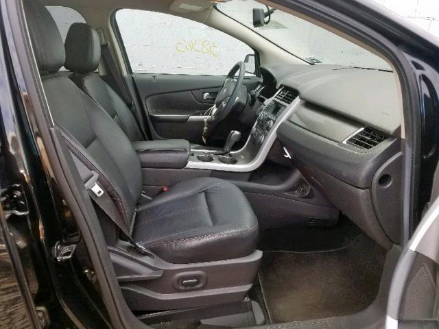 2FMDK4JC6EBB06059 - 2014 FORD EDGE SEL BLACK photo 5