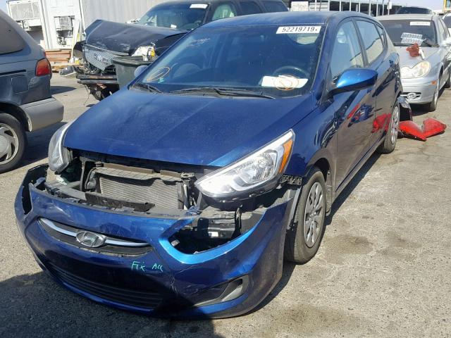 KMHCT5AE6FU232143 - 2015 HYUNDAI ACCENT GS BLUE photo 2