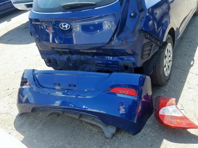 KMHCT5AE6FU232143 - 2015 HYUNDAI ACCENT GS BLUE photo 9