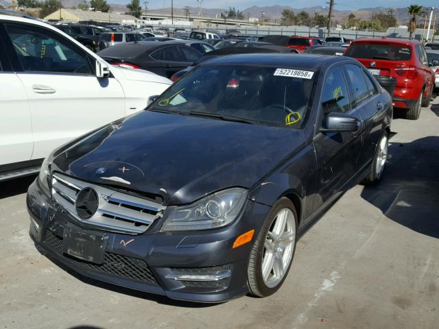 WDDGF4HBXDR246300 - 2013 MERCEDES-BENZ C 250 GRAY photo 2