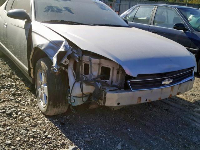 2G1WM15K869184092 - 2006 CHEVROLET MONTE CARL ვერცხლისფერი ფოტო 9