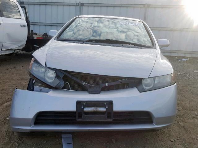 1HGFA16888L105214 - 2008 HONDA CIVIC EX SILVER photo 9