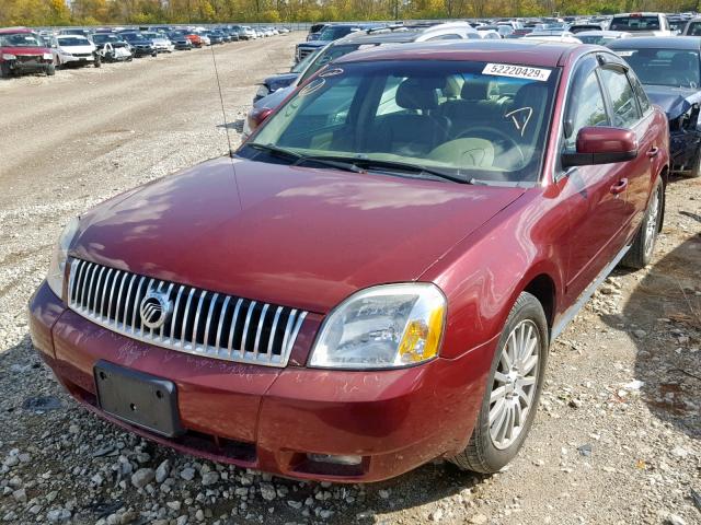 1MEHM43175G620697 - 2005 MERCURY MONTEGO PR MAROON photo 2