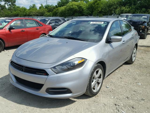 1C3CDFBA0GD604956 - 2016 DODGE DART SXT SILVER photo 2