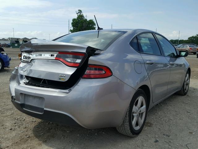 1C3CDFBA0GD604956 - 2016 DODGE DART SXT SILVER photo 4