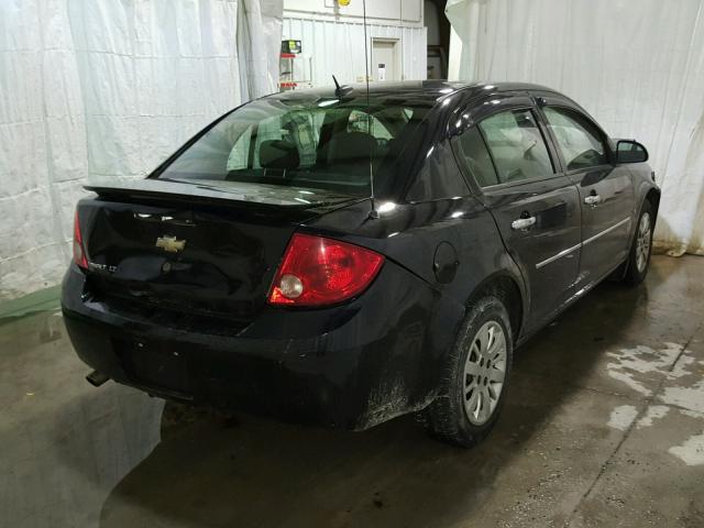 1G1AT58H397203951 - 2009 CHEVROLET COBALT LT BLACK photo 4