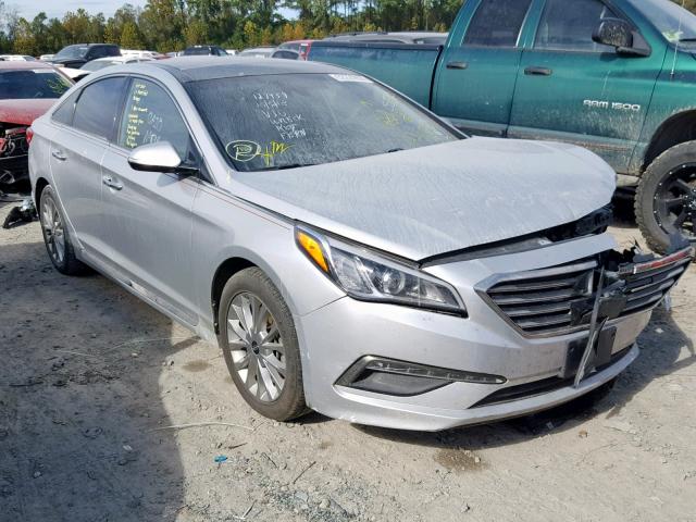 5NPE34AF8FH053760 - 2015 HYUNDAI SONATA SPO SILVER photo 1