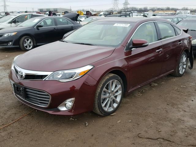 4T1BK1EBXEU133766 - 2014 TOYOTA AVALON BAS 栗色 照片 2