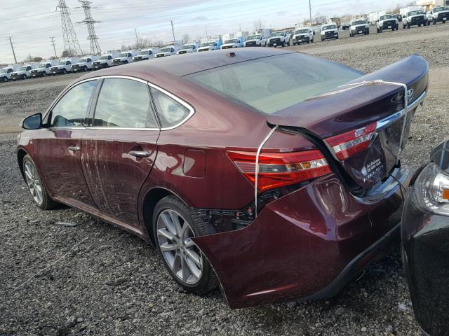4T1BK1EBXEU133766 - 2014 TOYOTA AVALON BAS 栗色 照片 3