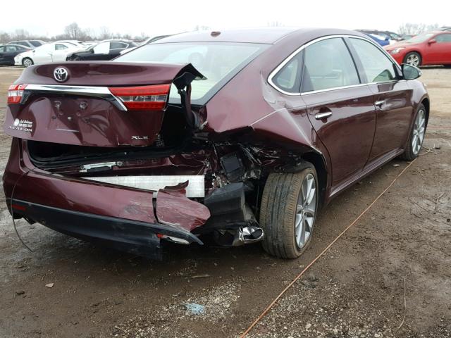 4T1BK1EBXEU133766 - 2014 TOYOTA AVALON BAS 栗色 照片 4