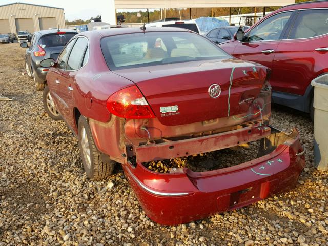 2G4WC582091110211 - 2009 BUICK LACROSSE C RED photo 3