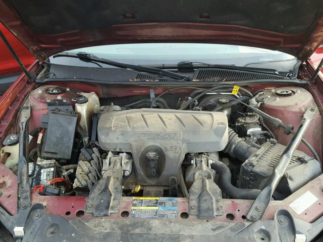 2G4WC582091110211 - 2009 BUICK LACROSSE C RED photo 7