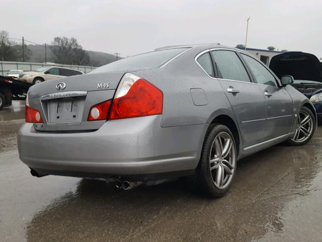 JNKBY01E96M202041 - 2006 INFINITI M45 BASE SILVER photo 4