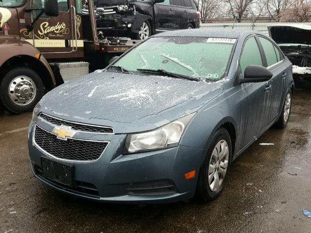 1G1PC5SHXC7319660 - 2012 CHEVROLET CRUZE LS BLUE photo 2