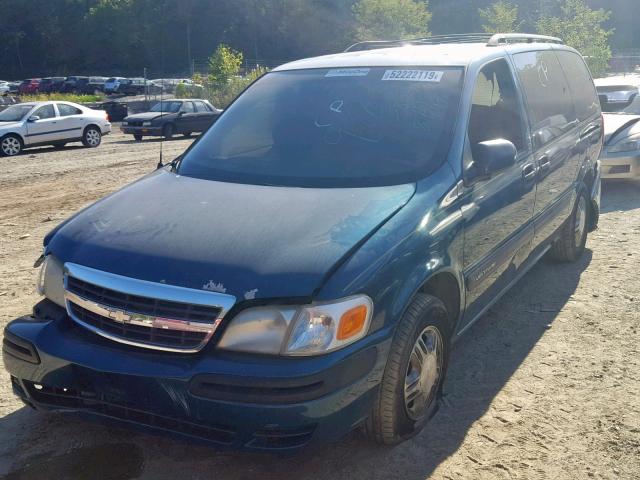 1GNDX03E02D153999 - 2002 CHEVROLET VENTURE GREEN photo 2