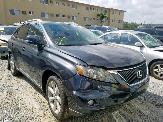 2T2ZK1BA5BC059823 - 2011 LEXUS RX 350 GRAY photo 1