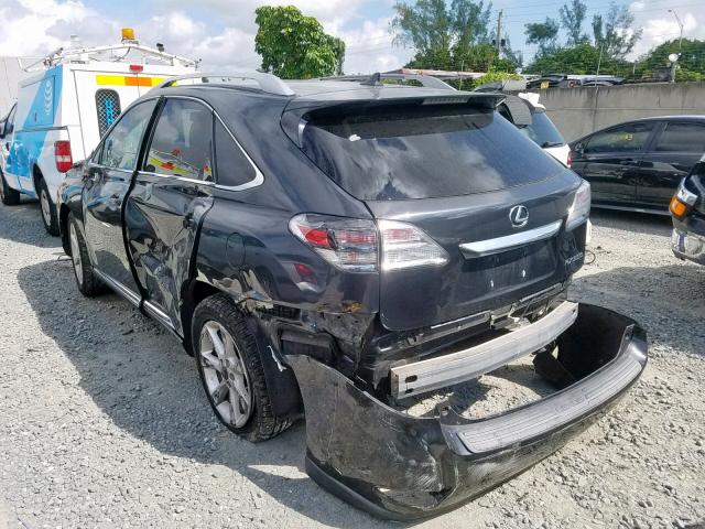 2T2ZK1BA5BC059823 - 2011 LEXUS RX 350 GRAY photo 3