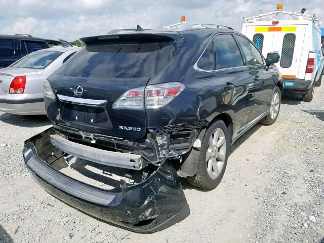 2T2ZK1BA5BC059823 - 2011 LEXUS RX 350 GRAY photo 4