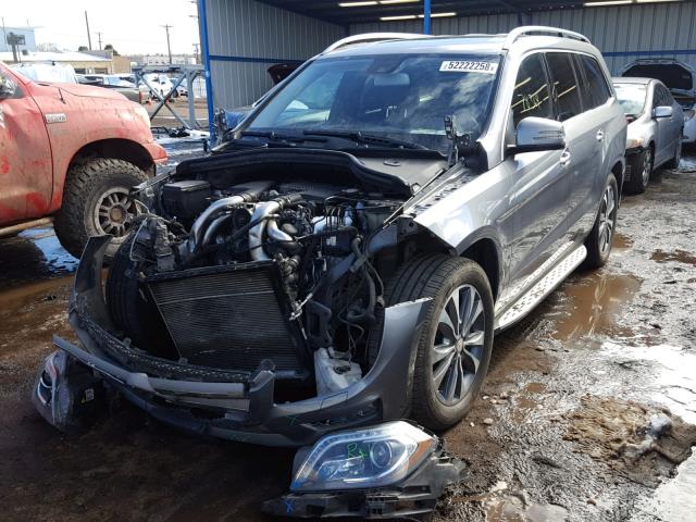 4JGDF7CE0EA347339 - 2014 MERCEDES-BENZ GL 450 4MA GRAY photo 2