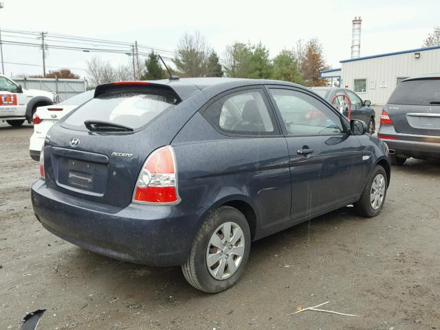 KMHCM3AC8AU160791 - 2010 HYUNDAI ACCENT BLU BLUE photo 4