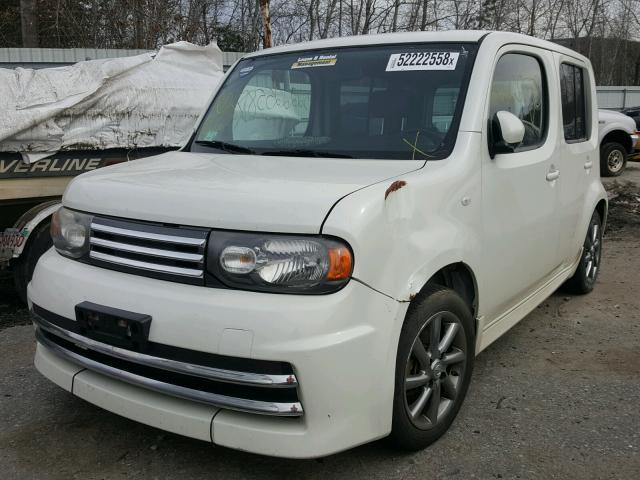 JN8AZ2KR5BT200735 - 2011 NISSAN CUBE BASE WHITE photo 2