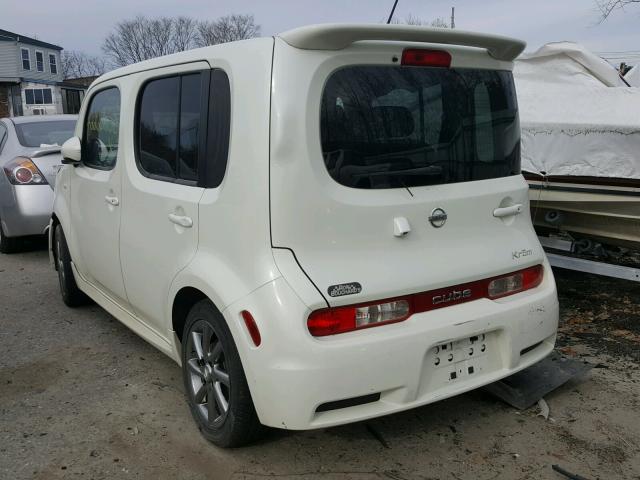 JN8AZ2KR5BT200735 - 2011 NISSAN CUBE BASE WHITE photo 3