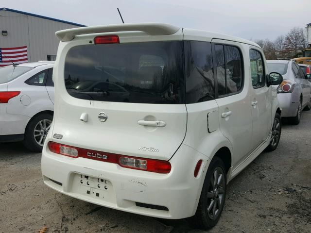 JN8AZ2KR5BT200735 - 2011 NISSAN CUBE BASE WHITE photo 4