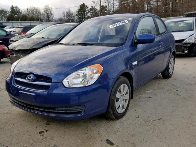 KMHCM3AC0AU168111 - 2010 HYUNDAI ACCENT BLU BLUE photo 2