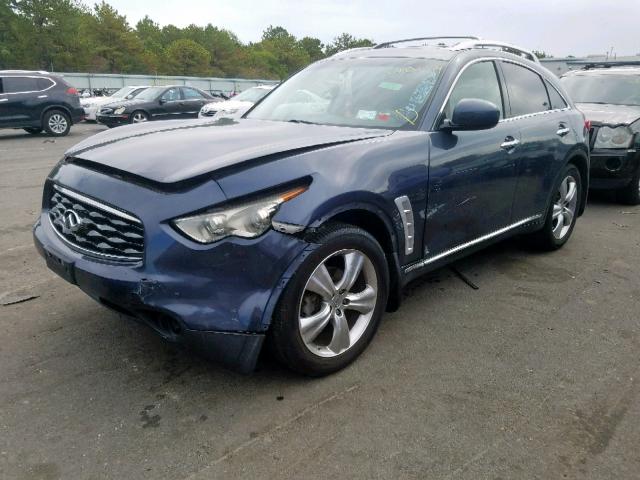 JNRAS18W69M155297 - 2009 INFINITI FX35 BLUE photo 2