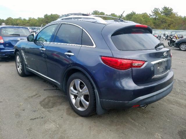 JNRAS18W69M155297 - 2009 INFINITI FX35 BLUE photo 3