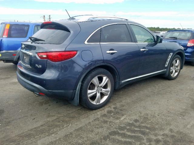 JNRAS18W69M155297 - 2009 INFINITI FX35 BLUE photo 4