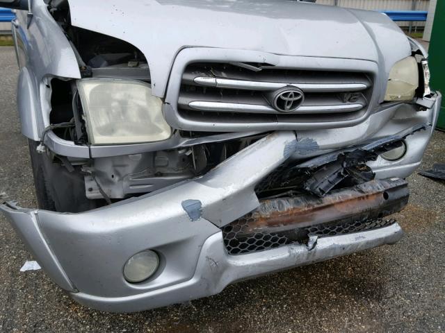 5TDBT48A82S086551 - 2002 TOYOTA SEQUOIA LI SILVER photo 9