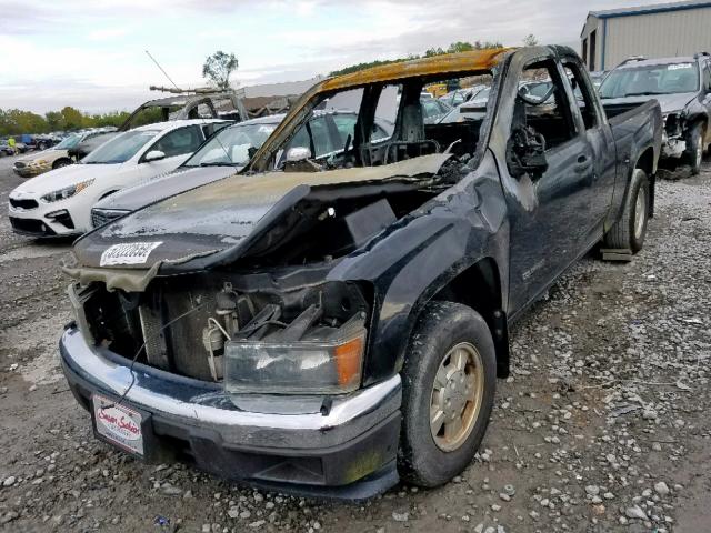 1GCCS196348195989 - 2004 CHEVROLET COLORADO BLACK photo 2