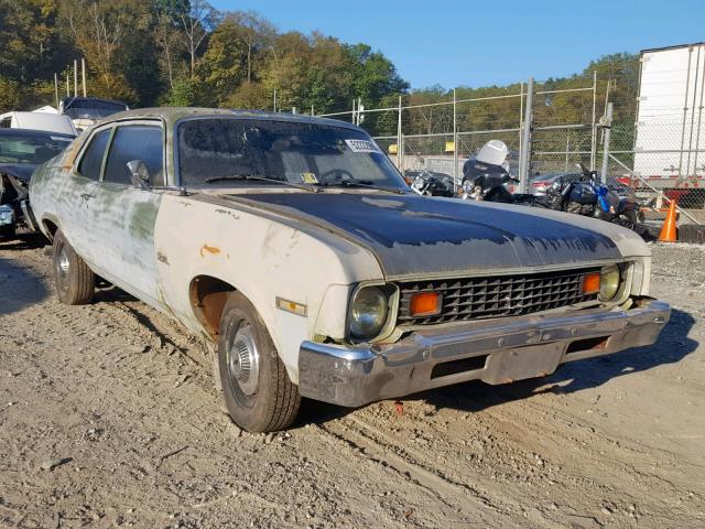 1X27D3W180601 - 1973 CHEVROLET NOVA GREEN photo 1