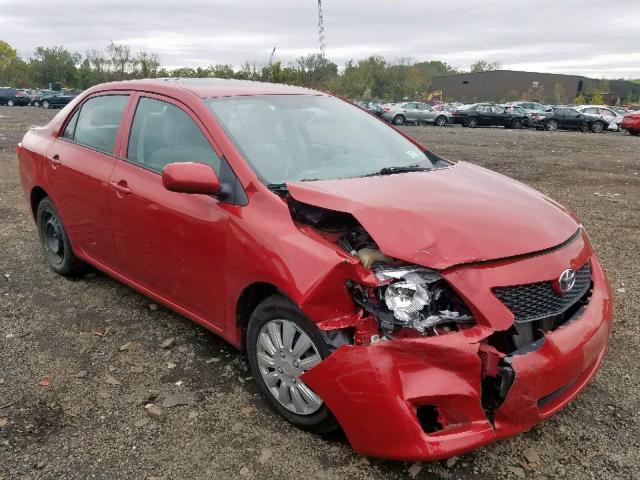 2T1BU4EE1AC526170 - 2010 TOYOTA COROLLA S RED photo 1