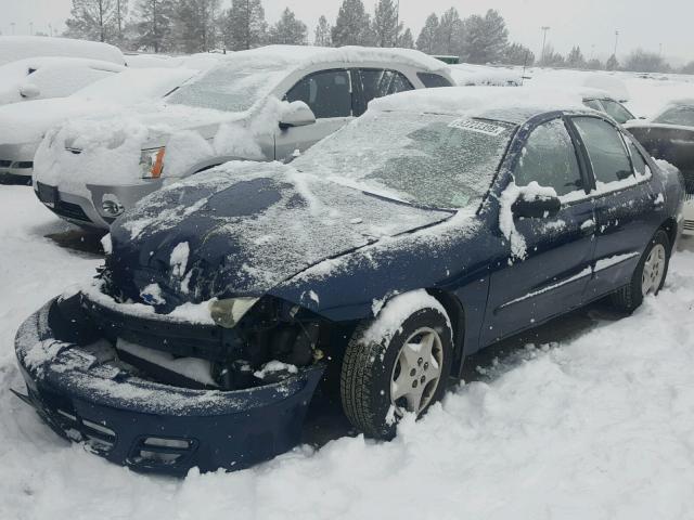 1G1JC524827202869 - 2002 CHEVROLET CAVALIER B BLUE photo 2