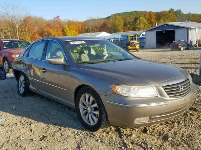 KMHFC46F28A317493 - 2008 HYUNDAI AZERA SE GRAY photo 1