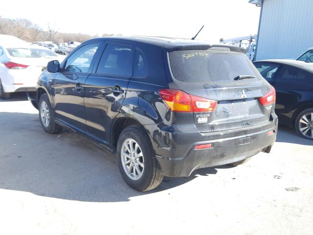 JA4AP3AU5BZ001771 - 2011 MITSUBISHI OUTLANDER BLACK photo 3