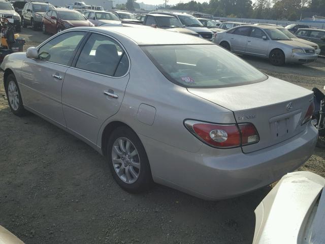 JTHBF30G220039549 - 2002 LEXUS ES 300 SILVER photo 3