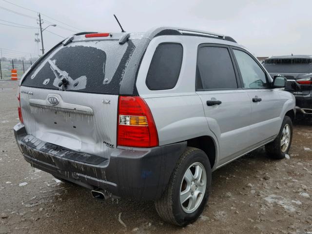 KNDJF724387484860 - 2008 KIA SPORTAGE L SILVER photo 4