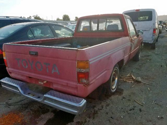 JT4RN50R9J5136071 - 1988 TOYOTA PICKUP 1/2 RED photo 4