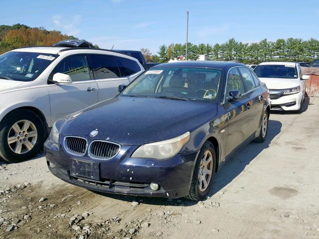 WBANA53544B854276 - 2004 BMW 525 I BLUE photo 2