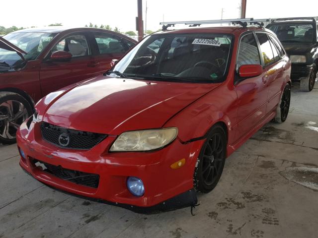 JM1BJ245521528847 - 2002 MAZDA PROTEGE PR RED photo 2