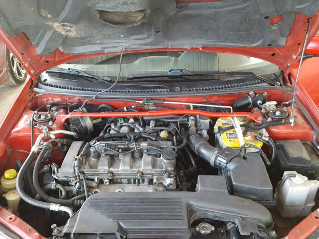 JM1BJ245521528847 - 2002 MAZDA PROTEGE PR RED photo 7