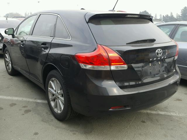 4T3BA3BB5AU016990 - 2010 TOYOTA VENZA BASE BLACK photo 3