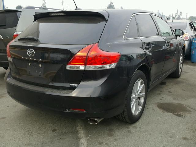 4T3BA3BB5AU016990 - 2010 TOYOTA VENZA BASE BLACK photo 4