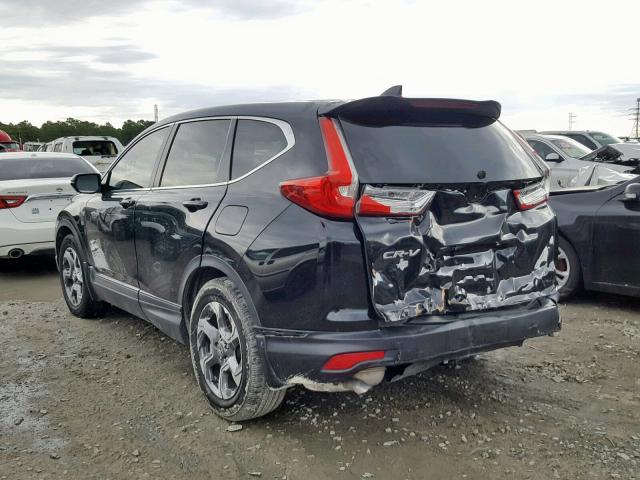 5J6RW1H81HL006593 - 2017 HONDA CR-V EXL BLACK photo 3