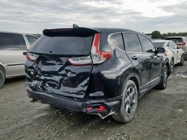 5J6RW1H81HL006593 - 2017 HONDA CR-V EXL BLACK photo 4